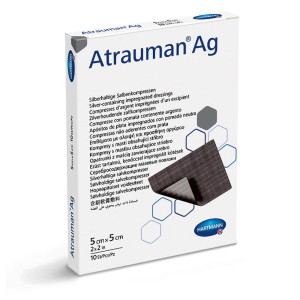 Atrauman® Ag opatrunek ze srebrem na rany, antybakteryjny 10 szt.