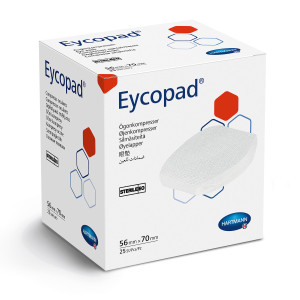 Eycopad® opatrunek, kompresy oczne z waty, jałowe (25 szt.)