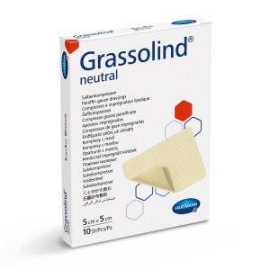 Grassolind® neutral, opatrunek siatkowy z maścią na rany