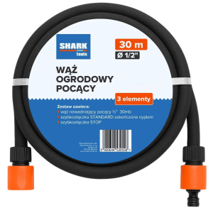 Nawadniający wąż ogrodowy pocący kroplujący 1/2" 30m Shark Tools