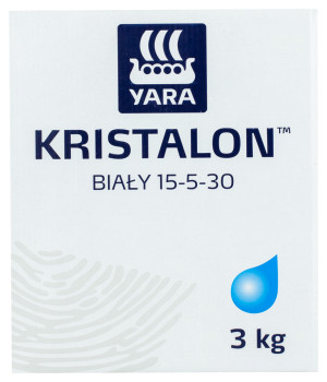 Kristalon Biały 15-5-30 3kg Yara - nawóz NPK z mikroelementami