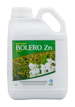 Bolero Zn (cynk) 5l - nawóz dolistny na niedobory boru i cynku