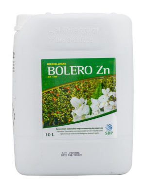 Bolero Zn (cynk) 10l - nawóz dolistny na niedobory boru i cynku