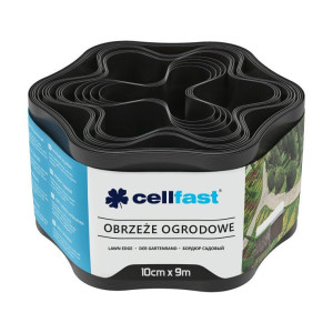 Obrzeże ogrodowe czarne 10 cm x 9 m CELLFAST 30-031