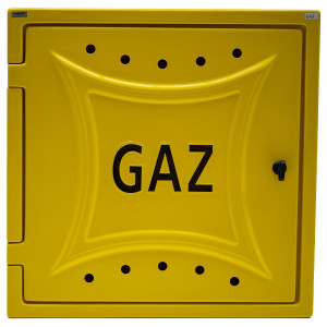 Skrzynka gazowa pełna żółta G63