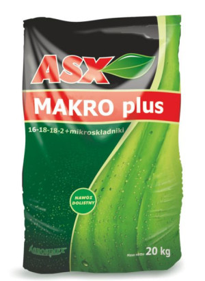 Nawóz NPK 16-18-18-2 ASX MAKRO Plus 20kg