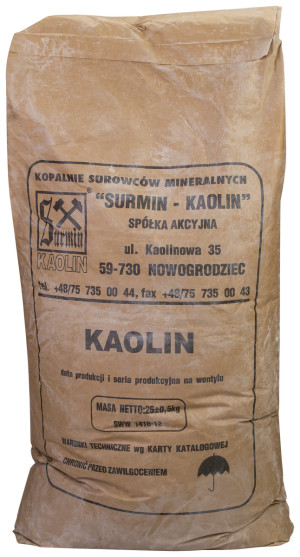 Kaolin KOM Glinka Kaolinowa 25kg Surmin Kaolin