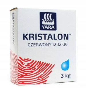 Kristalon Czerwony 12-12-36 3kg Yara - nawóz NPK z mikroelementami