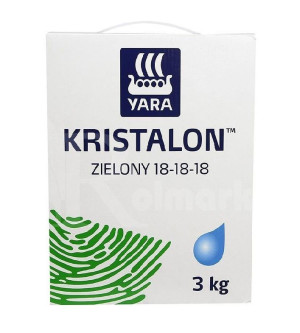 Kristalon Zielony 18-18-18 3kg Yara - nawóz NPK z mikroelementami