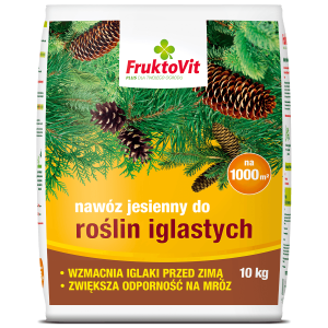 Nawóz do roślin iglastych jesienny FruktoVit - granulowany 10kg