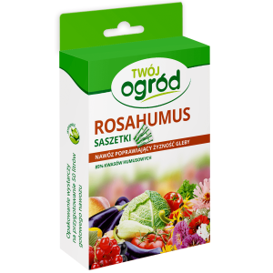 Rosahumus w saszetkach 10x5g Twój Ogród - ekologiczny nawóz do warzyw owoców roślin ozdobnych