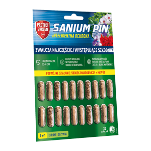 Sanium Pin pałeczki 20 X 2 G - 2w1 - środek owadobójczy + nawóz