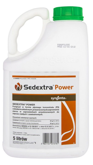 Sedextra Power 5l (sedaksan, fludioksonil) - zaprawa fungicydowa do zbóż jarych i ozimych