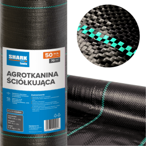 Agrotkanina mata ściółkująca 1.6x50m 70g/m2 antychwastowa Shark Tools