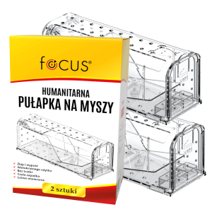 Żywołapka na myszy 2 szt. - humanitarna pułapka na gryzonie Focus