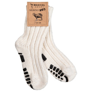 Kinder Barfuß-Socken aus Merino Wolle - Magical Socks Merino - BEIGE