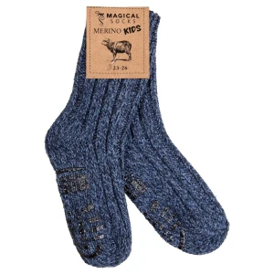 Kinder Barfuß-Socken aus Merino Wolle - Magical Socks Merino - MARINE