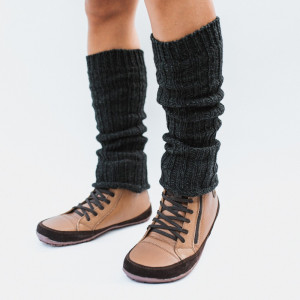 Beinstulpen aus Wolle - Magical Leg Warmers - Anthrazit