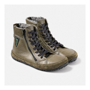 Warme Winter Barfußstiefel für Herren - Alaskan Buffalo - Green