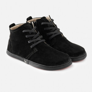 Herren Barfuß-Chukka Boots – SOHO - BLACK SUEDE