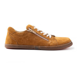 Herren Barfuß-Sneaker– ECHO COGNAC SUEDE