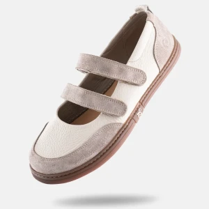 Damen Sport-Ballerinas mit Barfußgefühl – NINA – BEIGE | Schuhe mit breiter Zehenbox | 