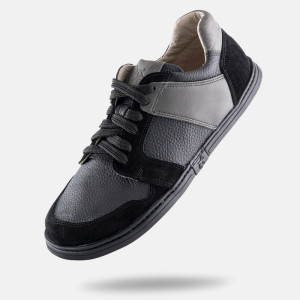 Damen-Barfuß-Sneaker - FUNK - BLACK | Schuhe mit breiter Zehenbox | 