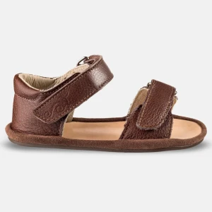 Barfuß-Kindersandalen - KIKI - BROWN
