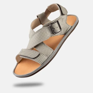 Barfußsandalen für Damen - ROMA - GRAY DOT | Schuhe mit breiter Zehenbox | 