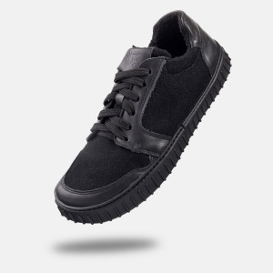 Damen-Woll-Barfuß-Sneaker für Winter - MERIX BLACK