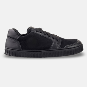 Herren-Woll-Barfuß-Sneaker für Winter - MERIX BLACK