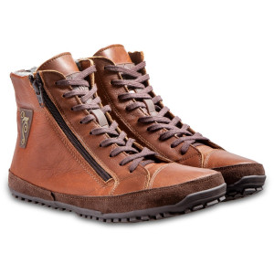 Winter Barfußstiefel für Damen - Alaskan Buffalo Chestnut | Schuhe mit breiter Zehenbox | Winterstiefel barfuß | barfuß stiefel damen