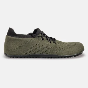 Damen-Barfuß-Sportschuhe für das Fitnessstudio - MAX KHAKI  Barfußschuhe Fitness | Barefoot Schuhe Gym | Barfußschuhe Training |  natürliche Bewegung | atmungsaktives Obermaterial | breite Ze
