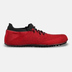 Damen-Barfuß-Sportschuhe für das Fitnessstudio - MAX RED  Barfußschuhe Fitness | Barefoot Schuhe Gym | Barfußschuhe Training |  natürliche Bewegung | atmungsaktives Obermaterial | breite Zehe