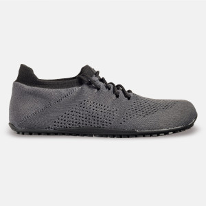 Herren-Barfuß-Sportschuhe für das Fitnessstudio - MAX GRAY  Barfußschuhe Fitness | Barefoot Schuhe Gym | Barfußschuhe Training |  natürliche Bewegung | atmungsaktives Obermaterial | breite Ze