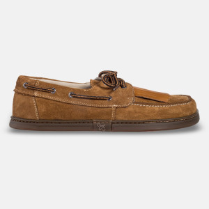 Herren Barfuß-Boat shoes - GALEON COGNAC