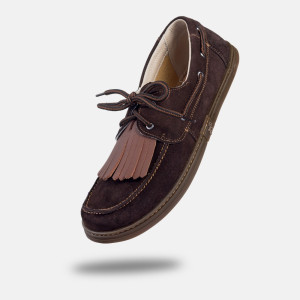 Damen Barfuß-Boat shoes - GALEON Choco
