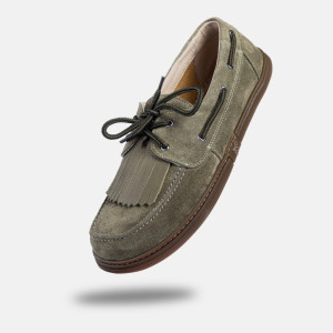 Damen Barfuß-Boat shoes - GALEON Khaki