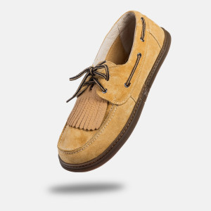Damen Barfuß-Boat shoes - GALEON Beige