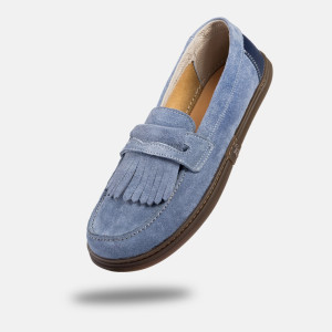 Damen Barfuß-mokassins - Pienza Indigo Suede