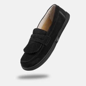 Damen Barfuß-mokassins - Pienza Black Suede