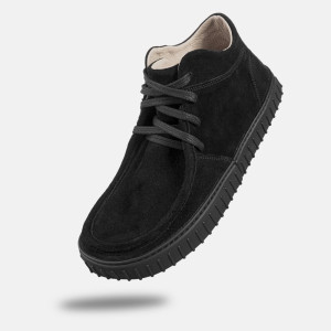Barfußschuhe für Damen - MONET LIGHT - BLACK SUEDE