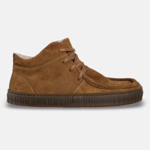 Barfußschuhe für Herren- MONET LIGHT - COGNAC SUEDE