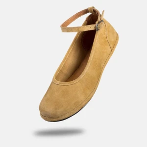 Eleganckie damskie buty barefoot - ADA SAND SUEDE