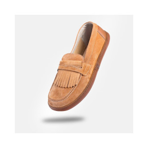 Damen Barfuß-mokassins - Pienza Carrot Suede