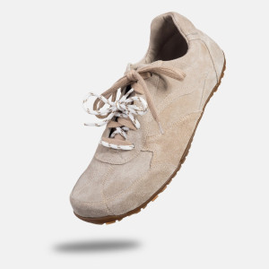 Damskie sneakersy barefoot - LEGEND - SAND SUEDE