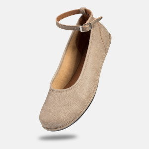 Eleganckie damskie buty barefoot - ADA CAPPUCINO