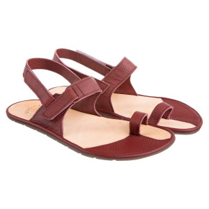 Barfußsandalen für Damen - AURORA BURGUNDY | Schuhe mit breiter Zehenbox | 
