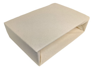 Prześcieradło frotte z gumką 160x200 ecru