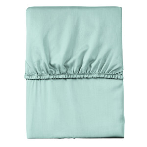 Prześcieradło z gumką 90x200 mikrofibra satynowa miętowe